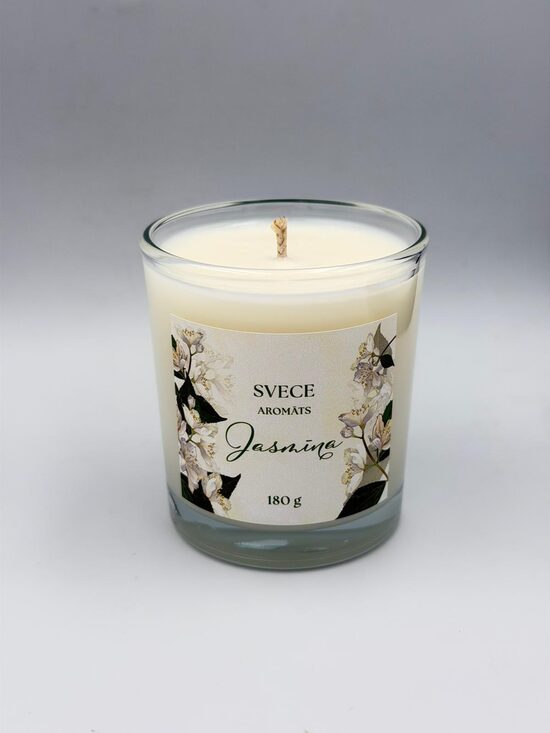 Jasmīna sojas vaska svece 180g.